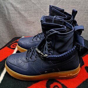 SIZE 7.5 NIKE 2016 SF AF1 AIR FORCE 1 SPECIAL FEILD 864024 400 MEN NAVY